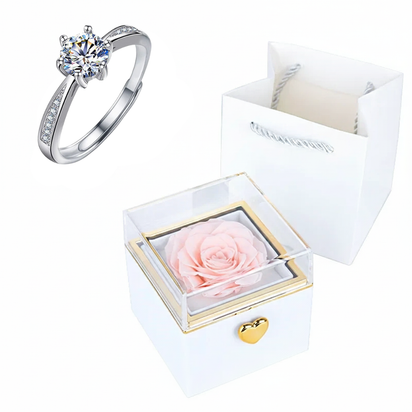 Rose HugsyBox™ – Eternal Rose Ring Set