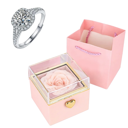 Rose HugsyBox™ – Eternal Rose Ring Set