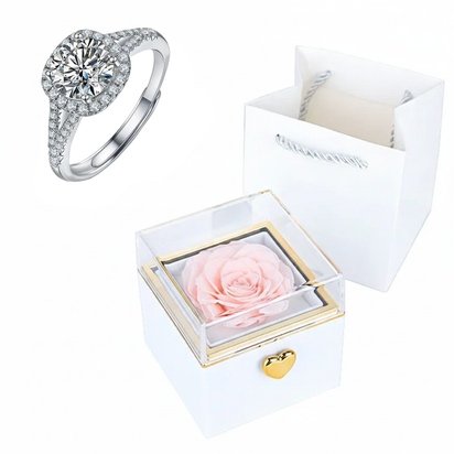 Rose HugsyBox™ – Eternal Rose Ring Set