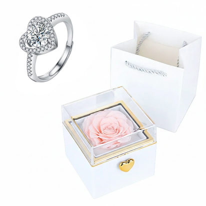 Rose HugsyBox™ – Eternal Rose Ring Set