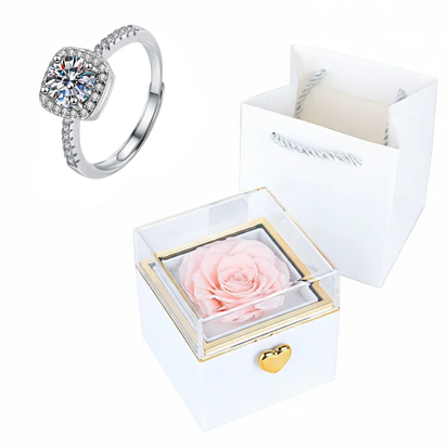 Rose HugsyBox™ – Eternal Rose Ring Set