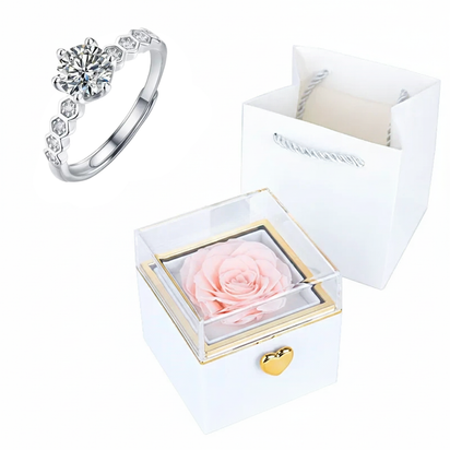 Rose HugsyBox™ – Eternal Rose Ring Set