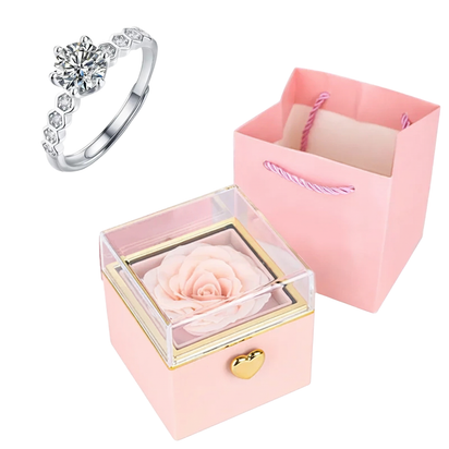 Rose HugsyBox™ – Eternal Rose Ring Set
