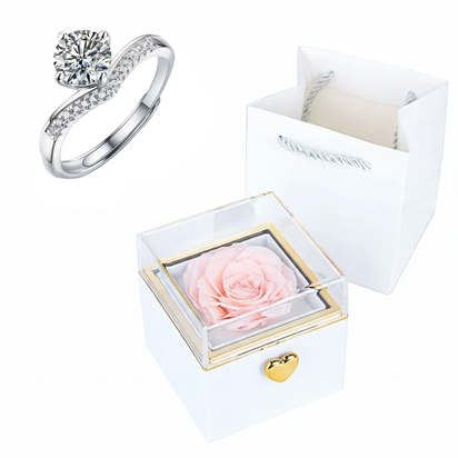 Rose HugsyBox™ – Eternal Rose Ring Set