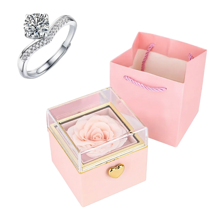 Rose HugsyBox™ – Eternal Rose Ring Set