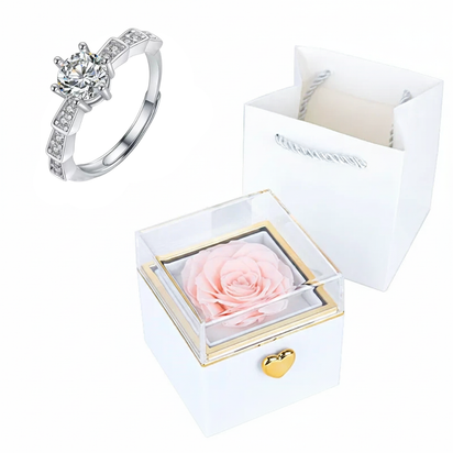 Rose HugsyBox™ – Eternal Rose Ring Set